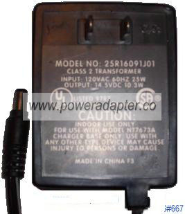 25R16091J01 AC ADAPTER 14.5V DC 10.3W CLASS 2 TRANSFORMER POWER 25R16091J01 AC ADAPTER 14.5V DC 10.3W CLASS 2 TRANSFORMER POWER