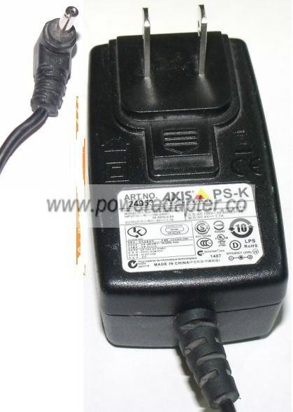 AXIS PS-K AC ADAPTER 9V 1.7A CLASS 2 POWER SUPPLY