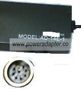 AUDIOVOX AD-14E-1 AC DC ADAPTER 24V 5A Triple Voltage 8Pin Din AUDIOVOX AD-14E-1 AC DC ADAPTER 24V 5A Triple Voltage 8Pin Din