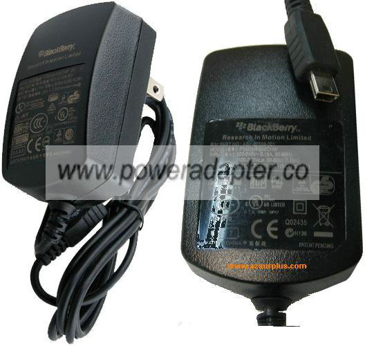 BLACKBERRY PSM05R-050CHW AC ADAPTER 5V DC 0.5A NEW MINI USB BLACKBERRY PSM05R-050CHW AC ADAPTER 5V DC 0.5A NEW MINI USB