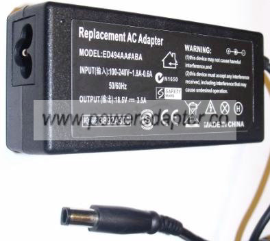 REPLACEMENT ED49AA#ABA AC ADAPTER 18.5V 3.5A NEW REPLACEMENT ED49AA#ABA AC ADAPTER 18.5V 3.5A NEW