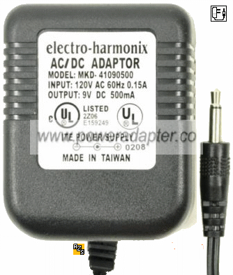 Electro-Harmonix MKD-41090500 AC ADAPTER 9V 500mA Power Supply Electro-Harmonix MKD-41090500 AC ADAPTER 9V 500mA Power Supply
