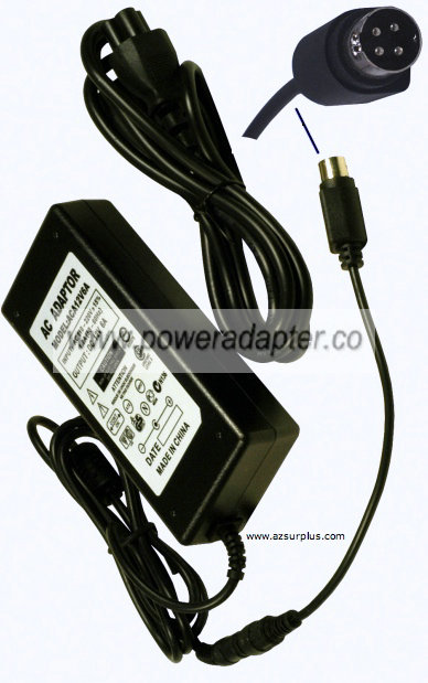 Finecom JS-12060-3K AC Adapter 12V 6A 4Pin Power supply Curtis Finecom JS-12060-3K AC Adapter 12V 6A 4Pin Power supply Curtis