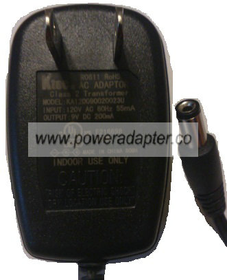KTEC KA12D090020023U AC ADAPTER 9VDC 200mA NEW -( )- 2x5.5x11mm KTEC KA12D090020023U AC ADAPTER 9VDC 200mA NEW -( )- 2x5.5x11mm