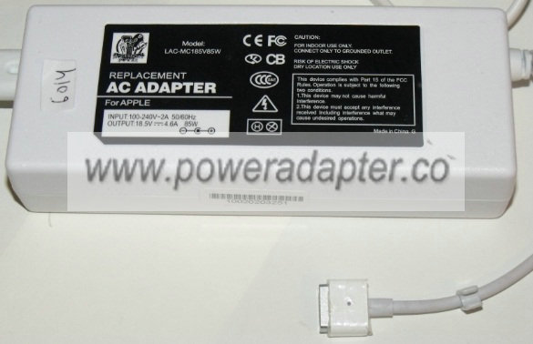 REPLACEMENT LAC-MC185V85W AC ADAPTER 18.5VDC 4.6A 85W NEW REPLACEMENT LAC-MC185V85W AC ADAPTER 18.5VDC 4.6A 85W NEW