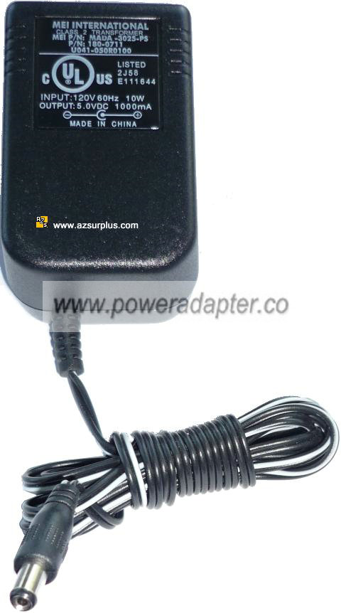 MEI MADA-3025-PS3 AC ADAPTER 5VDC 1A 1000MA POWER SUPPLY