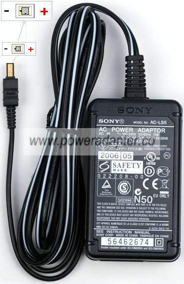 SONY AC-LS5 AC DC ADAPTER 4.2V 1.5A SWITCHING POWER SUPPLY Charg SONY AC-LS5 AC DC ADAPTER 4.2V 1.5A SWITCHING POWER SUPPLY Charg