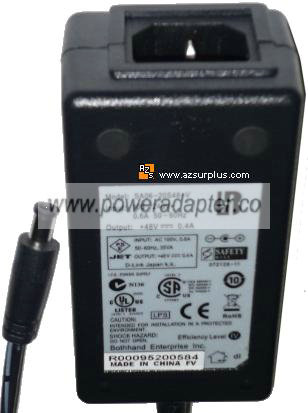 BOTHHAND SA06-20S48-V AC ADAPTER 48VDC 0.4A POWER SUPPLY BOTHHAND SA06-20S48-V AC ADAPTER 48VDC 0.4A POWER SUPPLY