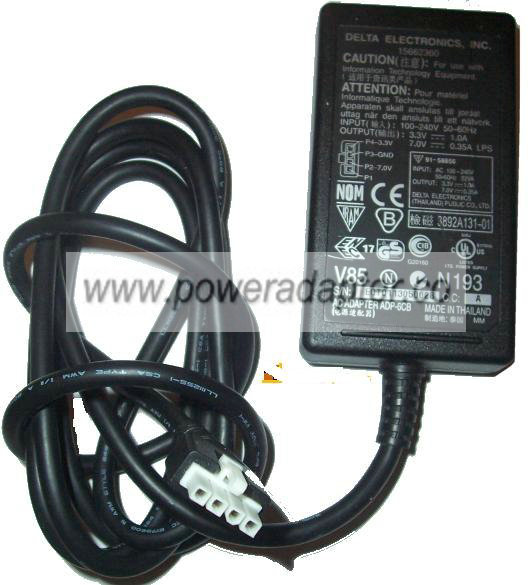 DELTA ELECTRONICS 15662360 AC ADAPTER 3.3V 7V 4PIN POWER SUPPLY DELTA ELECTRONICS 15662360 AC ADAPTER 3.3V 7V 4PIN POWER SUPPLY