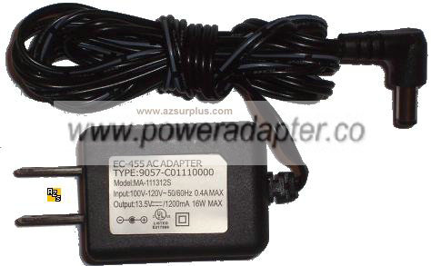 EC-455 9057-C01110000 AC ADAPTER 13.5V 1200mA POWER SUPPLY EC-455 9057-C01110000 AC ADAPTER 13.5V 1200mA POWER SUPPLY