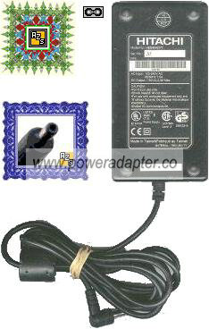 HITACHI HES45ADPT AC ADAPTER 19VDC 2.4A 45W POWER SUPPLY HITACHI HES45ADPT AC ADAPTER 19VDC 2.4A 45W POWER SUPPLY