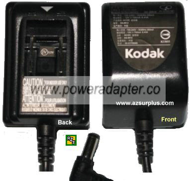 KODAK XA-0912 AC ADAPTER 12V DC 700 mA -( ) Li-ion Battery Charg KODAK XA-0912 AC ADAPTER 12V DC 700 mA -( ) Li-ion Battery Charg