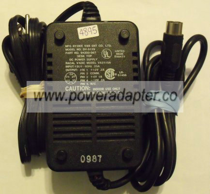 RACAL DV-5129 AC ADAPTER DC 12v 0.2A POWER SUPPLY VA2115A RACAL DV-5129 AC ADAPTER DC 12v 0.2A POWER SUPPLY VA2115A