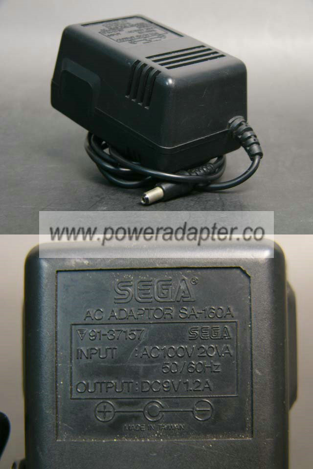 SEGA SA-160A AC DC ADAPTER 9V 1.2A POWER SUPPLY FOR MEGA DRIVE SEGA SA-160A AC DC ADAPTER 9V 1.2A POWER SUPPLY FOR MEGA DRIVE