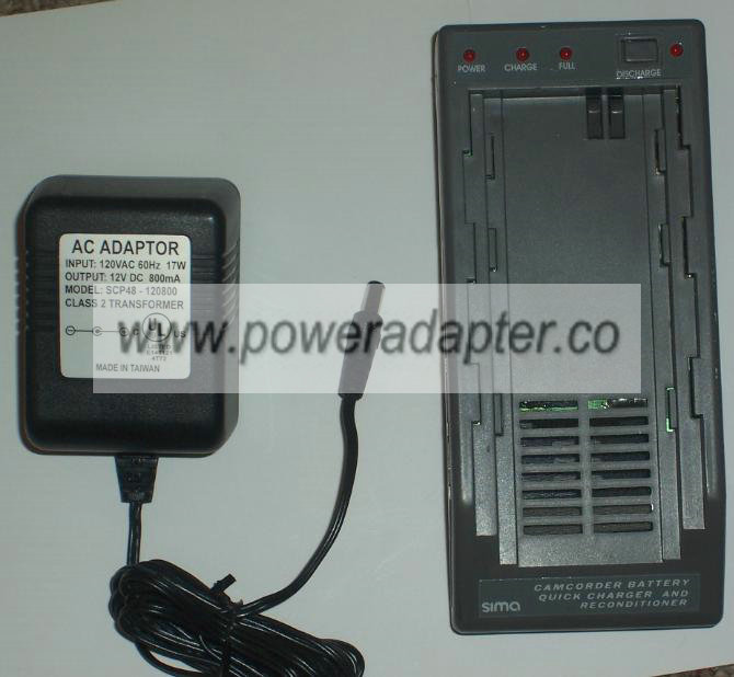 SIMA SPM-3 CAMCORDER BATTERY CHARGER WITH ADAPTER SIMA SPM-3 CAMCORDER BATTERY CHARGER WITH ADAPTER