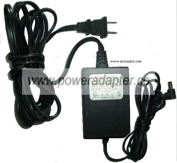 YNG YUH YP-085A AC ADAPTER 7.5V 1.5A DIRECT PLUG-IN POWER SUPPLY YNG YUH YP-085A AC ADAPTER 7.5V 1.5A DIRECT PLUG-IN POWER SUPPLY