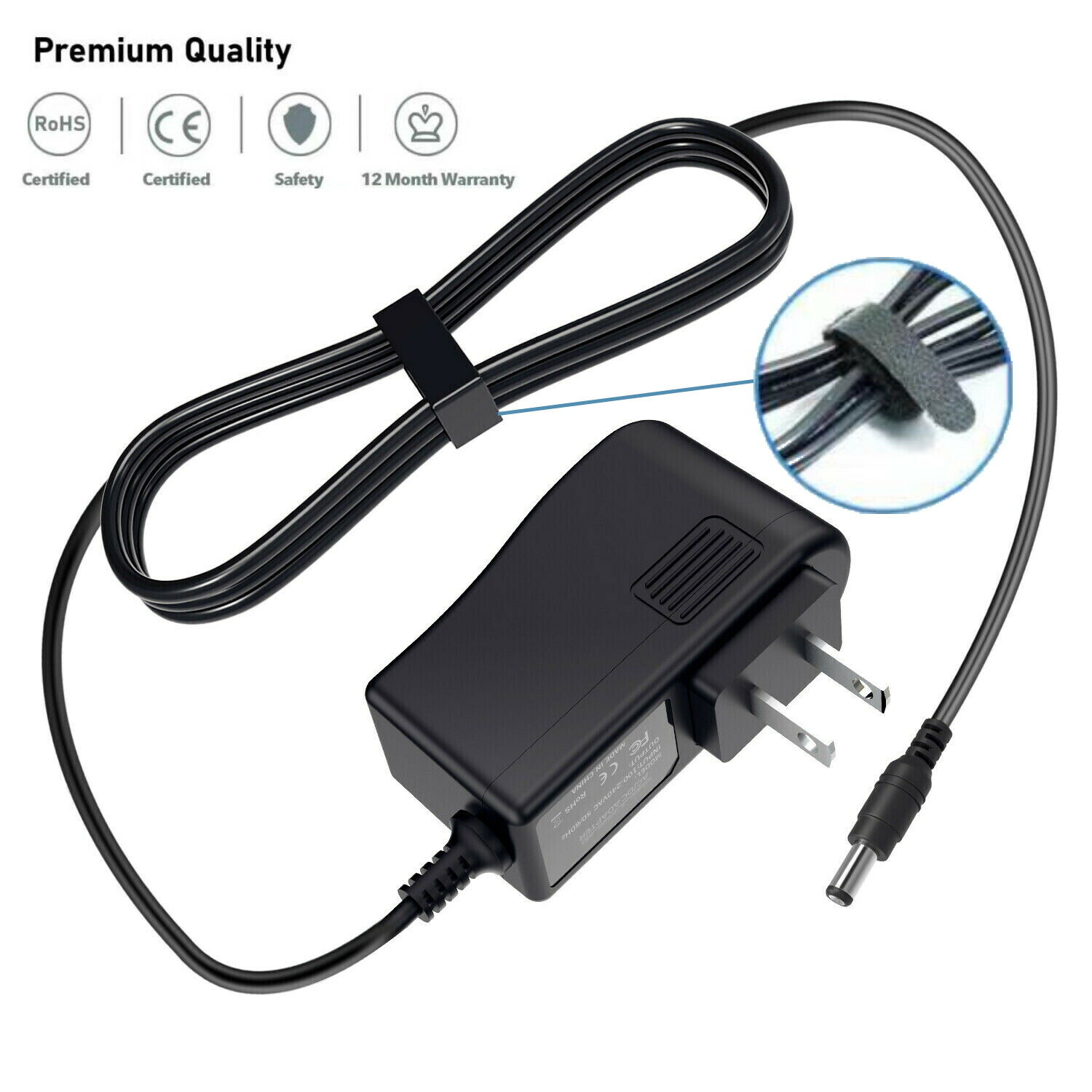 9V/1A Guitar Pedal Power Supply Adapter for BOSS JOYO ZOOM MOOER A510(6FT Cord) Type: AC/DC Adapter Feature: Power 9V/1A Guitar Pedal Power Supply Adapter for BOSS JOYO ZOOM MOOER A510(6FT Cord) Type: AC/DC Adapter Feature: Power