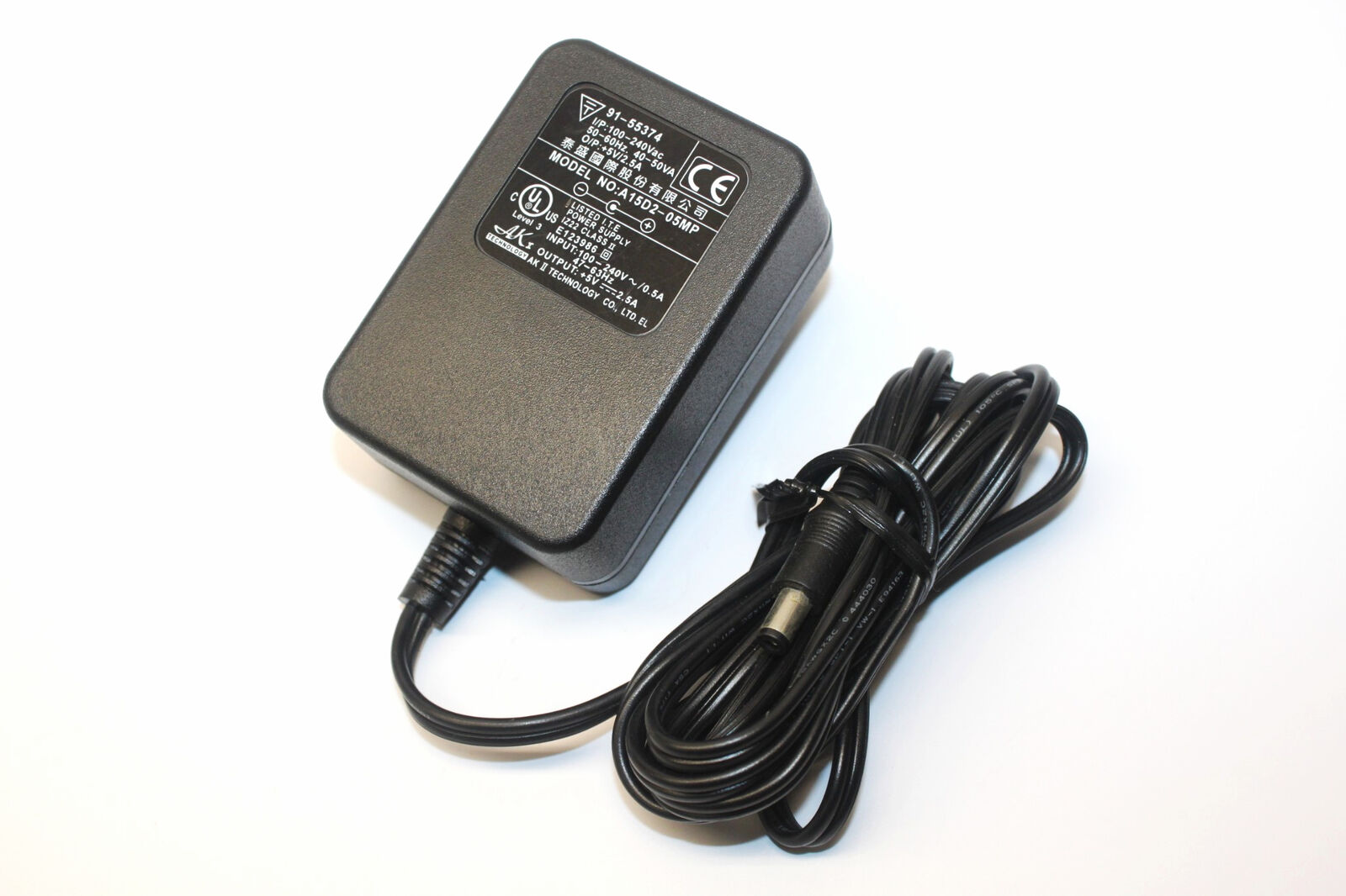 AK Technology A15D2-05MP ITE Power Supply AC Adapter Output DC 5V 2.5A Brand: AK Technology Type: Adapter MPN: Doe AK Technology A15D2-05MP ITE Power Supply AC Adapter Output DC 5V 2.5A Brand: AK Technology Type: Adapter MPN: Doe