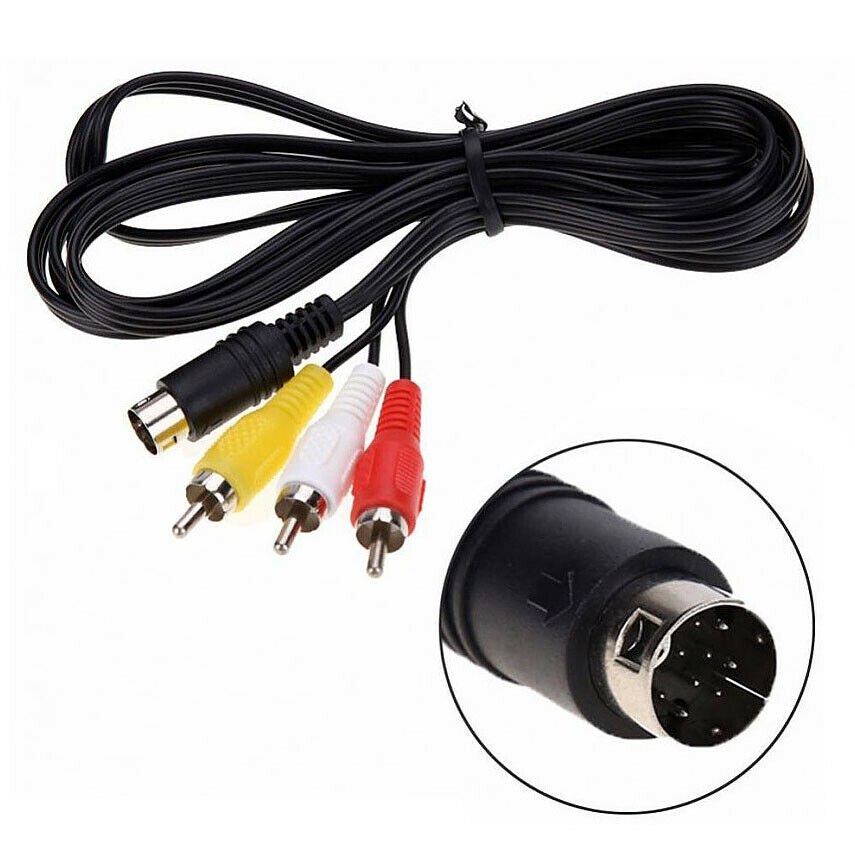 Mega Drive 2 TV Cable Composite Video Audio AV Lead Sega Genesis 2 3 Type: AV Cable Compatible Model: For Sega Mega Mega Drive 2 TV Cable Composite Video Audio AV Lead Sega Genesis 2 3 Type: AV Cable Compatible Model: For Sega Mega