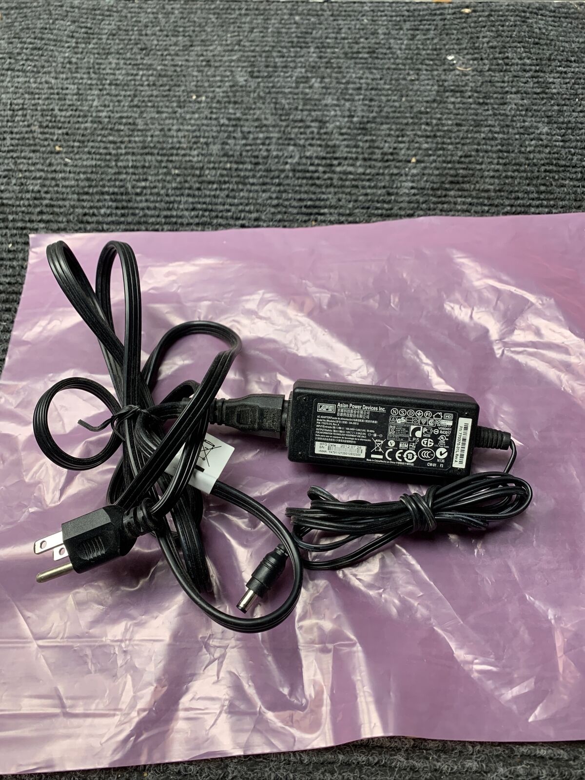 Genuine APD AC Adapter DA-30E12 Asian Power Devices 12V 2.5A Country/Region of Manufacture: China MPN: DA-30E12 Con Genuine APD AC Adapter DA-30E12 Asian Power Devices 12V 2.5A Country/Region of Manufacture: China MPN: DA-30E12 Con
