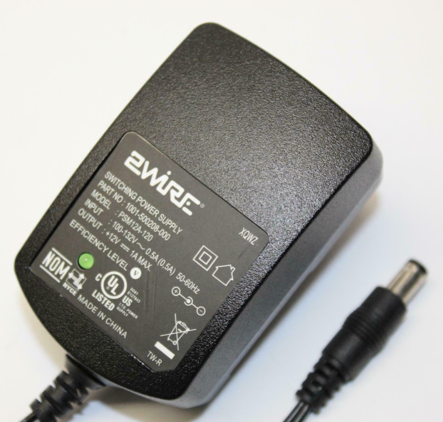 2Wire PSM12A-120 Switching Power Supply Adapter Output 12V 1A Transformer Brand: 2Wire Type: Transformer MPN: Does 2Wire PSM12A-120 Switching Power Supply Adapter Output 12V 1A Transformer Brand: 2Wire Type: Transformer MPN: Does