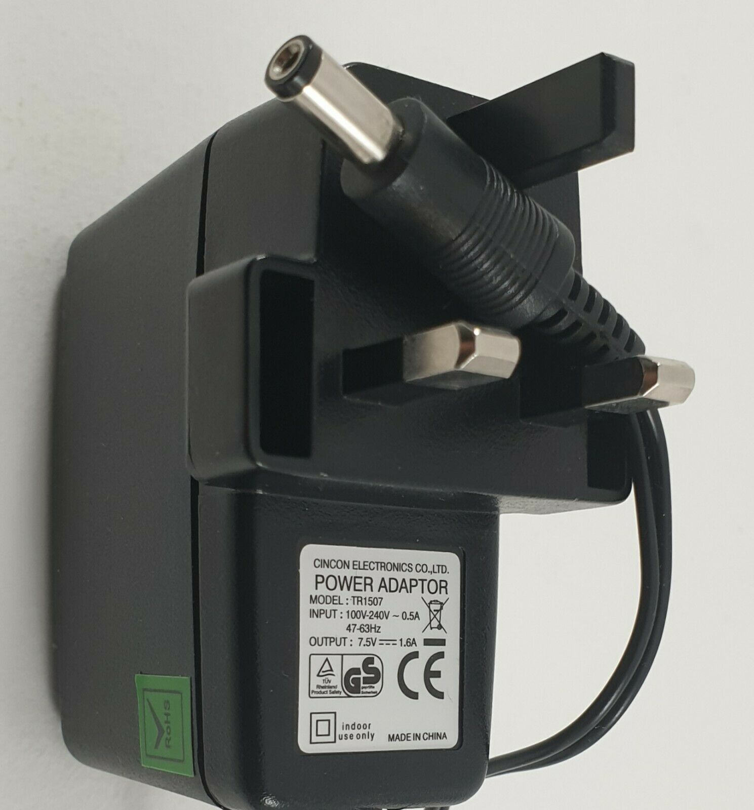 7.5V 1.6A POWER Supply AC - DC ADAPTOR Keyboard CAMERA ETC Replacement CHARGER Colour: Black Custom Bundle: No Compa 7.5V 1.6A POWER Supply AC - DC ADAPTOR Keyboard CAMERA ETC Replacement CHARGER Colour: Black Custom Bundle: No Compa