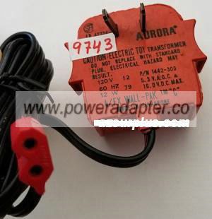 AURORA 1442-200 AC ADAPTER 4V 14VDC USED POWER SUPPLY 120VAC 12W