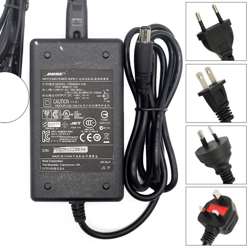 Original Bose Power Supply Charger PSM36W-208 For SoundDock II III Series 2 3 Modified Item: No Custom Bundle: No Co Original Bose Power Supply Charger PSM36W-208 For SoundDock II III Series 2 3 Modified Item: No Custom Bundle: No Co