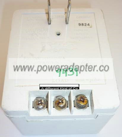 DSC PTD2440 AC ADAPTER 24VAC 40VA USED PLUG IN CLASS 2 TRANSFORM DSC PTD2440 AC ADAPTER 24VAC 40VA USED PLUG IN CLASS 2 TRANSFORM