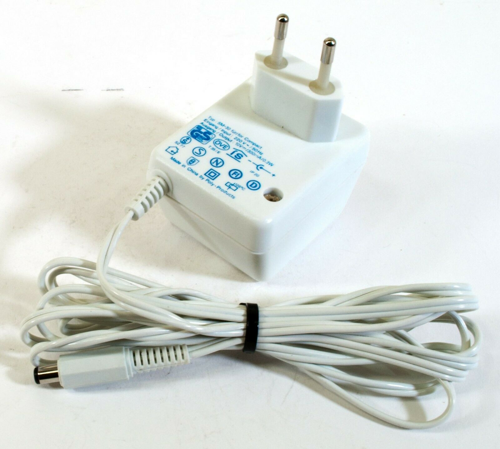 Epilady SM-30 AC Adapter 10V 300mA Original Power Supply Europlug Compact Output Current: 300 mA Voltage: 10 V MPN: Epilady SM-30 AC Adapter 10V 300mA Original Power Supply Europlug Compact Output Current: 300 mA Voltage: 10 V MPN: