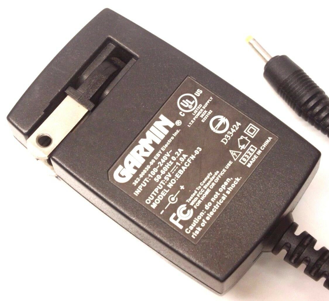 NEW 5V 1.0A Garmin EBACFN-03 AC DC Power Supply Adapter Charger Output 5V 1A for GPS Model Number EBACFN-03 input:100- NEW 5V 1.0A Garmin EBACFN-03 AC DC Power Supply Adapter Charger Output 5V 1A for GPS Model Number EBACFN-03 input:100-