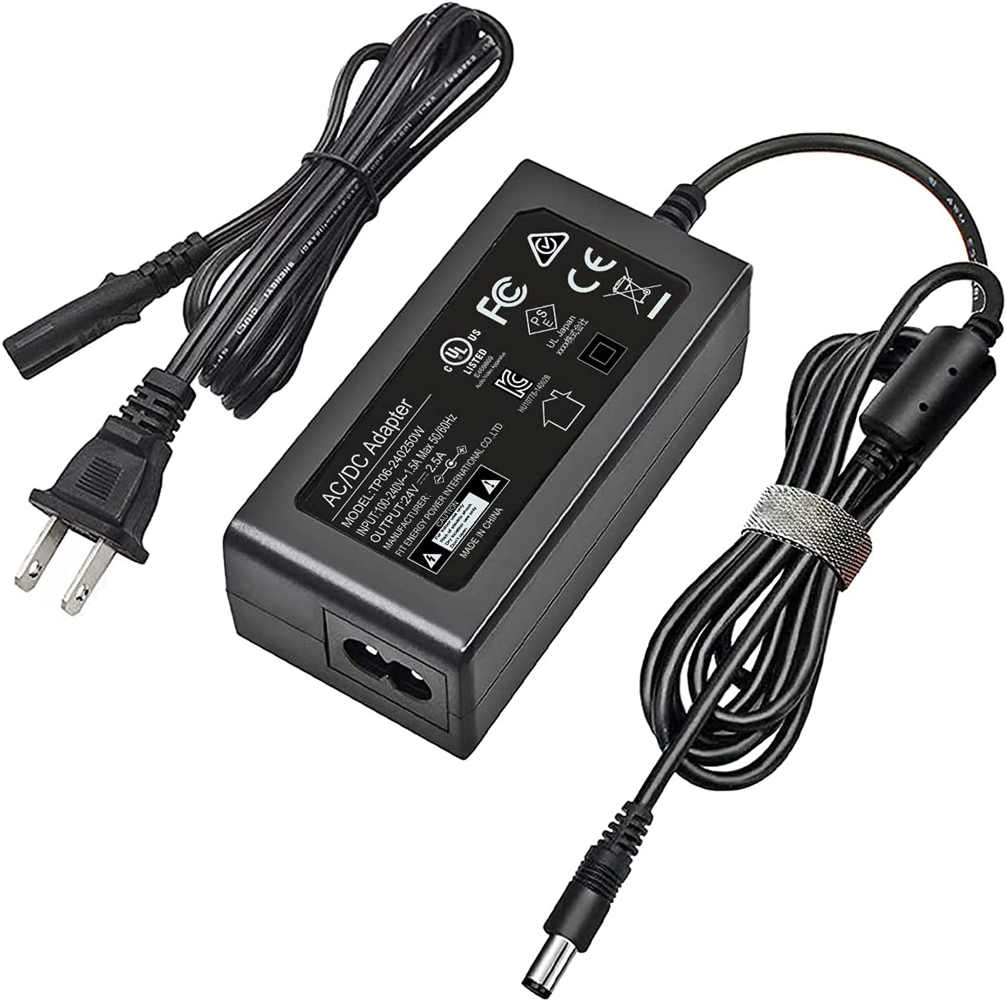 DSA-65W-224060 24V AC/DC Adapter Power Cord UL Listed Replacement for Silhouette Cameo 1 2 3 4 SD Portrait Electronic DSA-65W-224060 24V AC/DC Adapter Power Cord UL Listed Replacement for Silhouette Cameo 1 2 3 4 SD Portrait Electronic