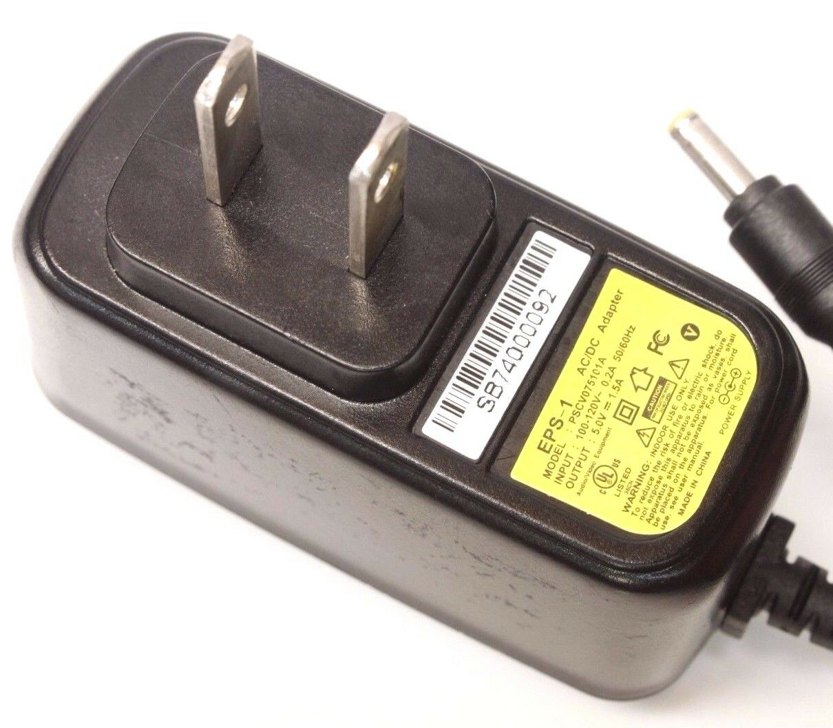 new PSCV075101A AC DC Power Supply Adapter Charger Output 5V 1A Brand: PSCV MPN: Does Not Apply Type: Adapter input:10 new PSCV075101A AC DC Power Supply Adapter Charger Output 5V 1A Brand: PSCV MPN: Does Not Apply Type: Adapter input:10
