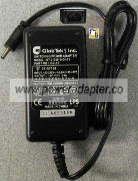 GLOBTEK GT-21089-1506-T3 AC ADAPTER 6VDC 2.5A Used -(+) 1.3x3.5m GLOBTEK GT-21089-1506-T3 AC ADAPTER 6VDC 2.5A Used -(+) 1.3x3.5m