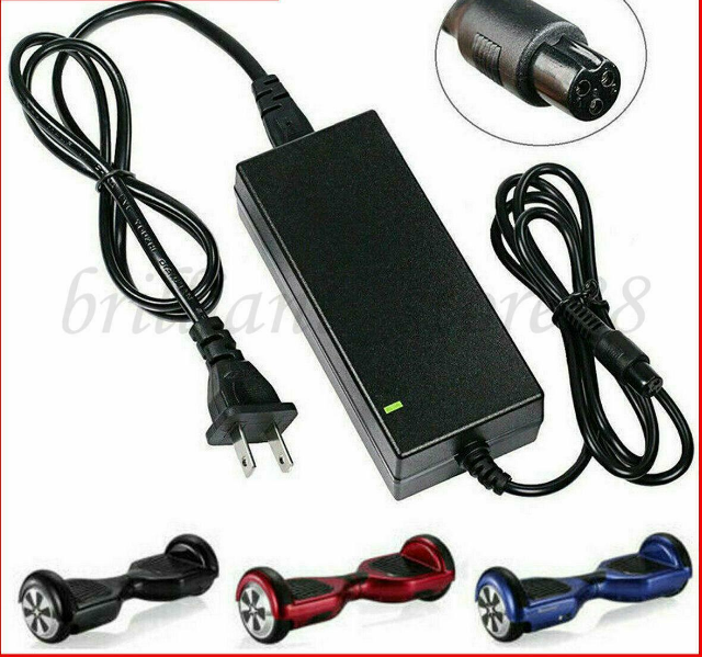 42V 2A Battery Charger fit for Scooter Hover Board Self Balancing Electric Unicycle Output Current: 2A Color: Black plu 42V 2A Battery Charger fit for Scooter Hover Board Self Balancing Electric Unicycle Output Current: 2A Color: Black plu