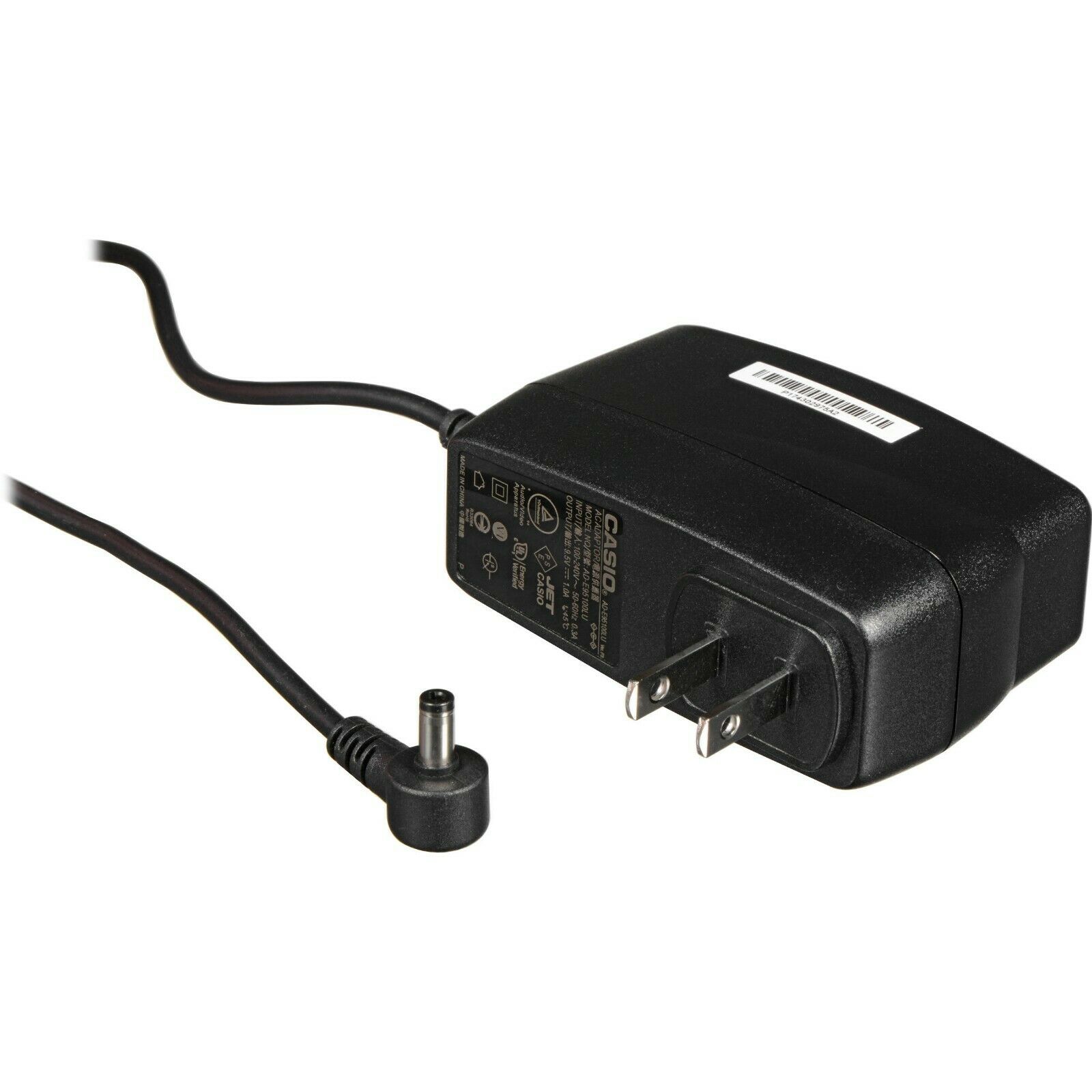 The AD-E95100 from Casio is an AC power adapter that is compatible with several musical-instrument keyboards. It can be The AD-E95100 from Casio is an AC power adapter that is compatible with several musical-instrument keyboards. It can be