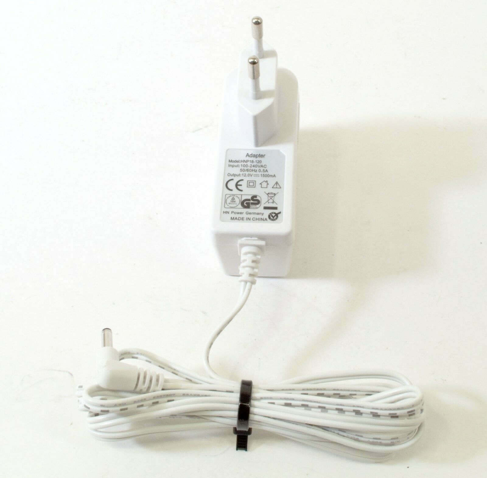 GS HNP18-120 AC Adapter 12V 1500mA Original Charger Power Supply Europlug G595 Output Current: 1500 mA Voltage: 12 V M GS HNP18-120 AC Adapter 12V 1500mA Original Charger Power Supply Europlug G595 Output Current: 1500 mA Voltage: 12 V M