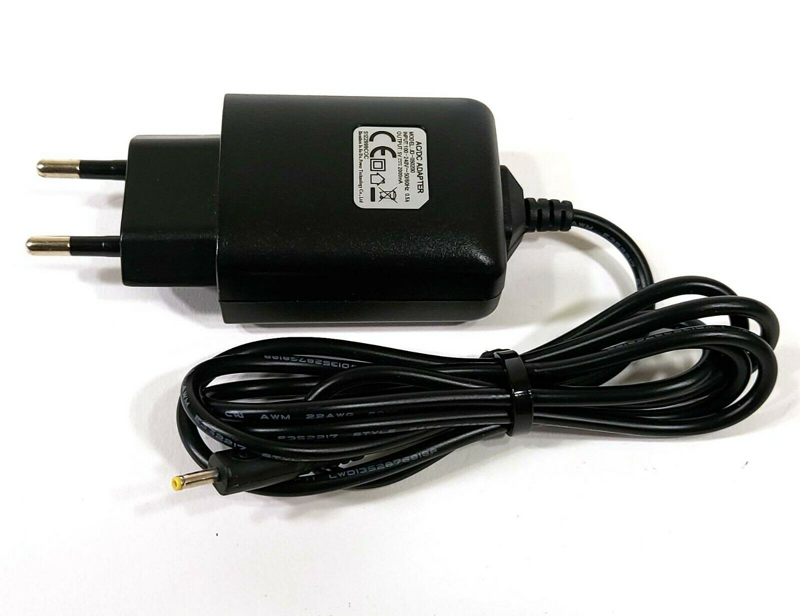 Shenzhen JD-050200 AC/DC Adapter 5V 2A Original Power Supply Europlug C182 Output Current: 2 A Compatible Brand: Univer Shenzhen JD-050200 AC/DC Adapter 5V 2A Original Power Supply Europlug C182 Output Current: 2 A Compatible Brand: Univer