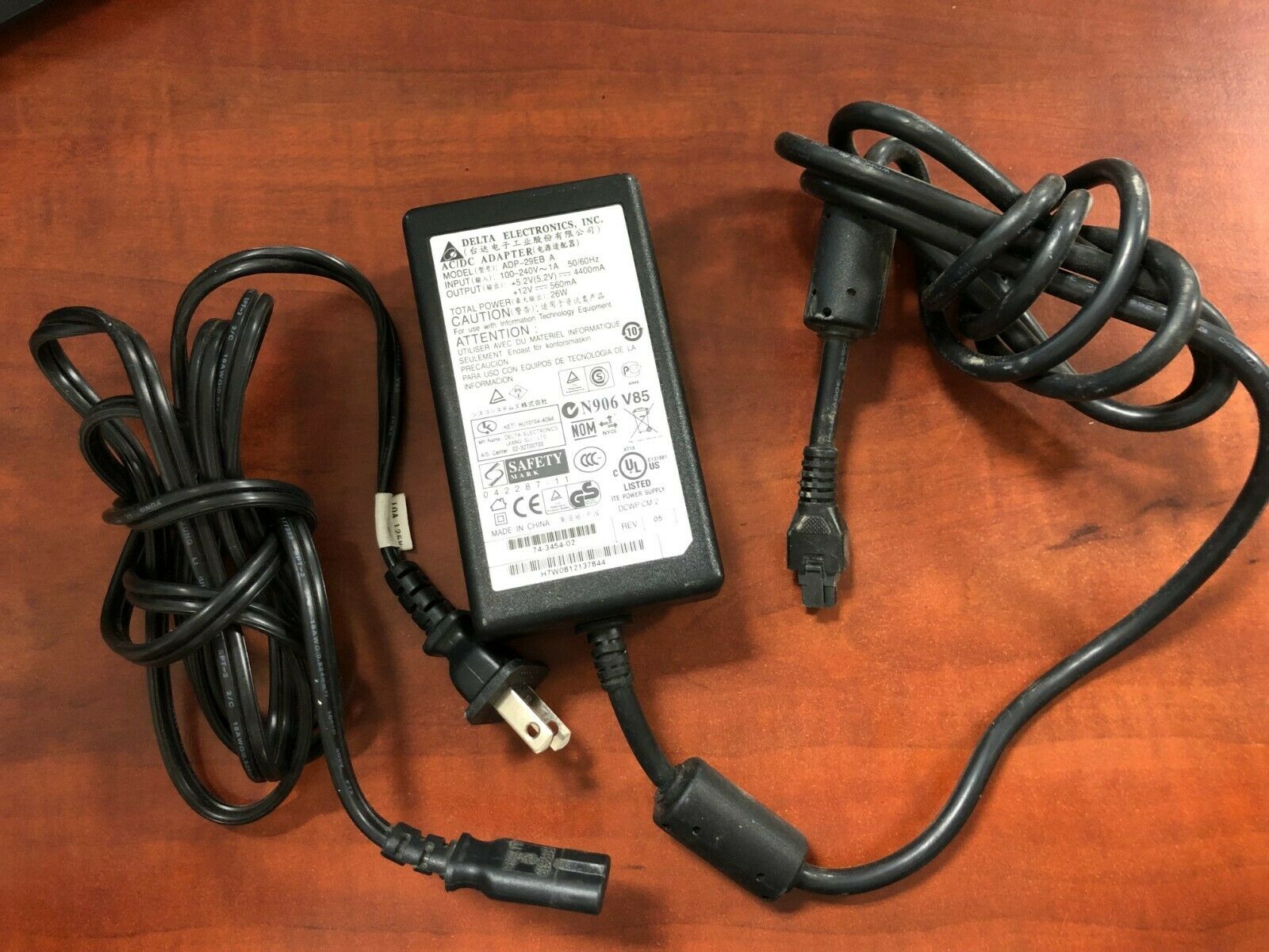 Delta ADP-29EB A AC Adapter Charger +12V---560mA 26W ADP-29EB A Modified Item: No Compatible Model: ADP-29EB A Custom Delta ADP-29EB A AC Adapter Charger +12V---560mA 26W ADP-29EB A Modified Item: No Compatible Model: ADP-29EB A Custom