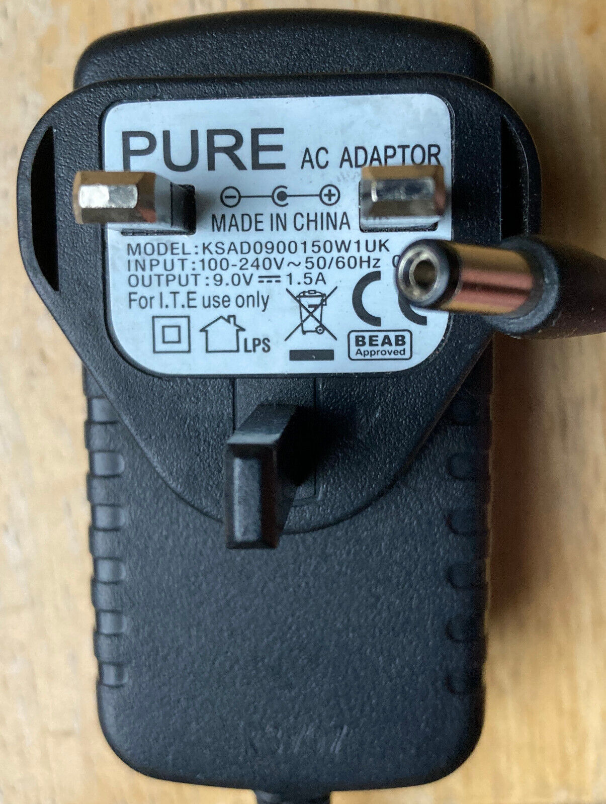 Genuine Pure DAB Radio 9v 1.5A Power Supply Adapter charger Mains Compatible Brand: For PURE Plug Socket Type: UK 3 Genuine Pure DAB Radio 9v 1.5A Power Supply Adapter charger Mains Compatible Brand: For PURE Plug Socket Type: UK 3