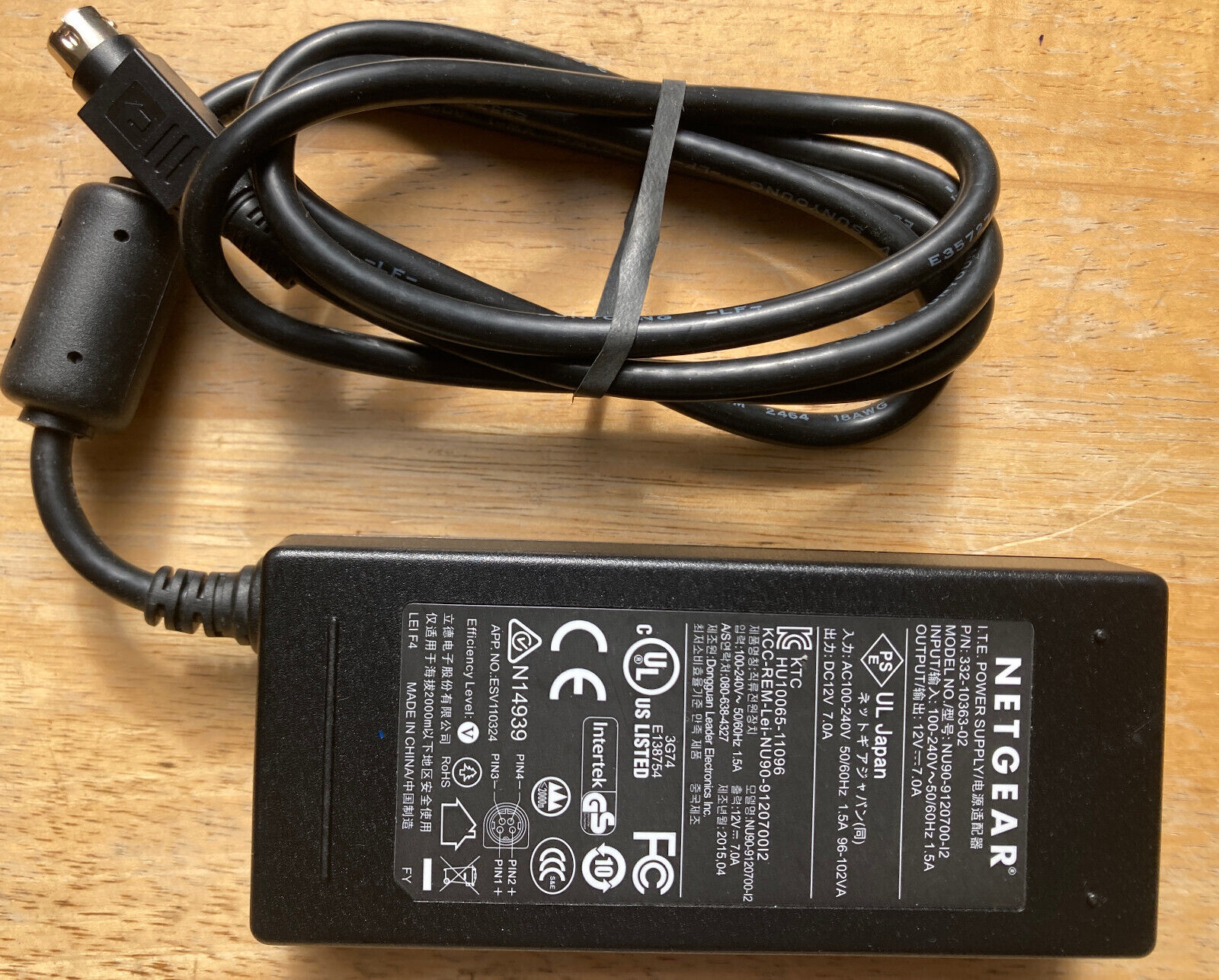 Netgear 12V 7A 4Pin Power Supply Adapter RN10400-100EUS Diskless ReadyNAS Brand: NETGEAR Compatible Brand: Diskless R Netgear 12V 7A 4Pin Power Supply Adapter RN10400-100EUS Diskless ReadyNAS Brand: NETGEAR Compatible Brand: Diskless R