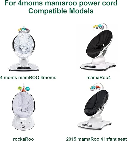for 4moms mamaRoo Power Cord for 2/4 Infant Seat Charger, 2015 mamaRoo Infant Seat Bouncer, rockaRoo Baby Swing, OH-1048 for 4moms mamaRoo Power Cord for 2/4 Infant Seat Charger, 2015 mamaRoo Infant Seat Bouncer, rockaRoo Baby Swing, OH-1048