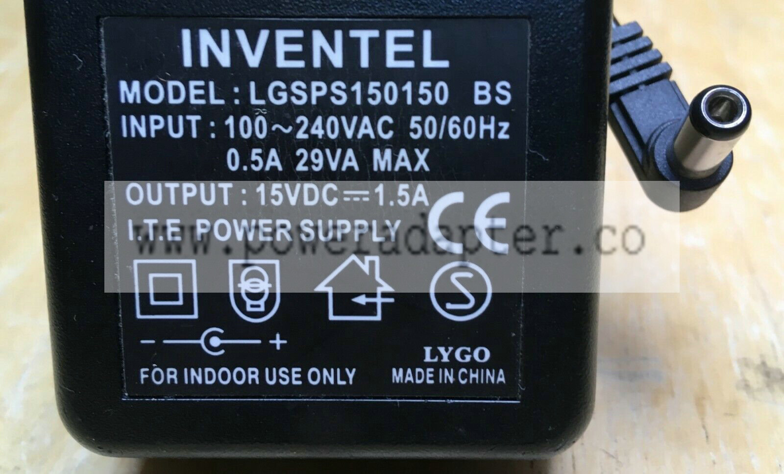 GENUINE Inventel LGSPS150150 15v DC 1.5A Power Supply mains adapter Charger PSU GENUINE Inventel LGSPS150150 15v DC 1 GENUINE Inventel LGSPS150150 15v DC 1.5A Power Supply mains adapter Charger PSU GENUINE Inventel LGSPS150150 15v DC 1
