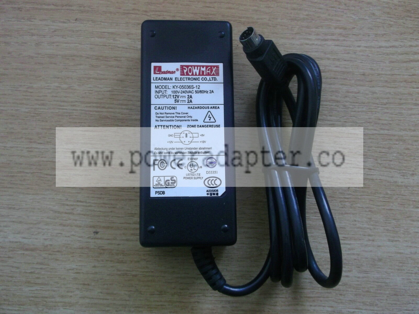 GENUINE LEADMAN POWMAX KY-05036S-12 POWER SUPPLY ADAPTER 12V 5V 2A 6 PIN HI THERE AND WELCOME TO W3 R3M3MBER WE AR GENUINE LEADMAN POWMAX KY-05036S-12 POWER SUPPLY ADAPTER 12V 5V 2A 6 PIN HI THERE AND WELCOME TO W3 R3M3MBER WE AR