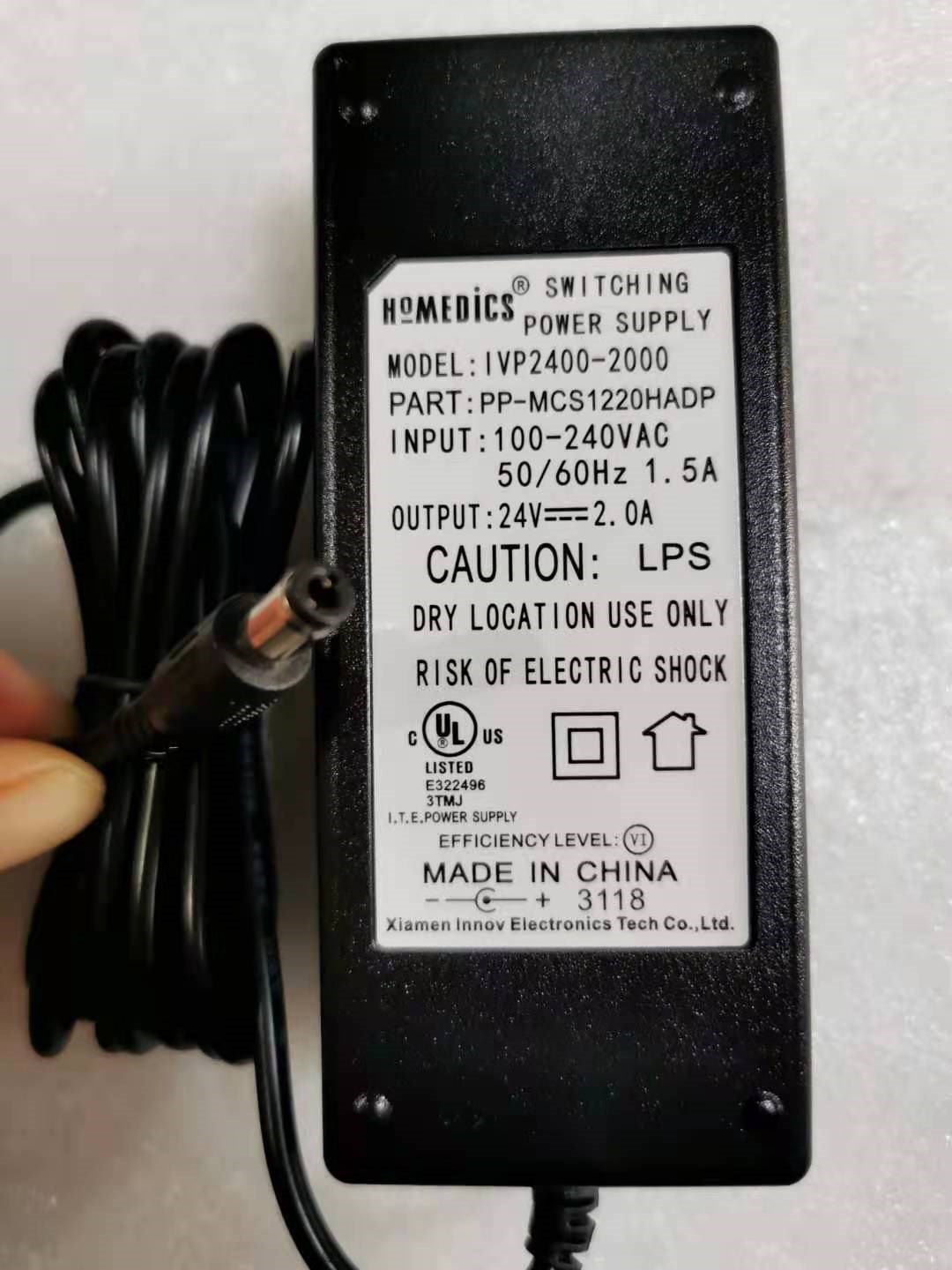 Suitable for Yuchuang synthetic nail machine power supply YCHC-A20 output 24V1.5A Interface outer diameter 5.5 inner di Suitable for Yuchuang synthetic nail machine power supply YCHC-A20 output 24V1.5A Interface outer diameter 5.5 inner di
