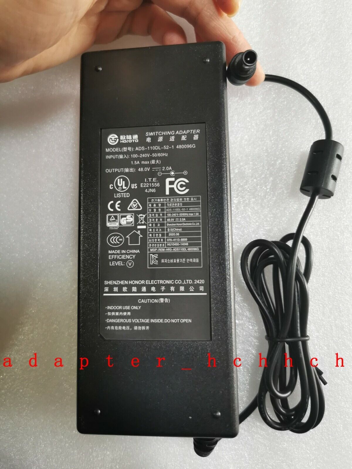 New Original Hoioto 48V AC/DC Adapter For Hoioto ADS-110DL-52-1 480096G Dahua Brand Hoioto Type AC/DC Adapter Manufact New Original Hoioto 48V AC/DC Adapter For Hoioto ADS-110DL-52-1 480096G Dahua Brand Hoioto Type AC/DC Adapter Manufact
