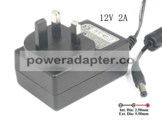 APD 12V 2A Asian Power Devices WA-24E12 AC Adapter NEW Original 5.5/2.5mm, UK 3-Pin, New APD 12V 2A Asian Power Devices WA-24E12 AC Adapter NEW Original 5.5/2.5mm, UK 3-Pin, New
