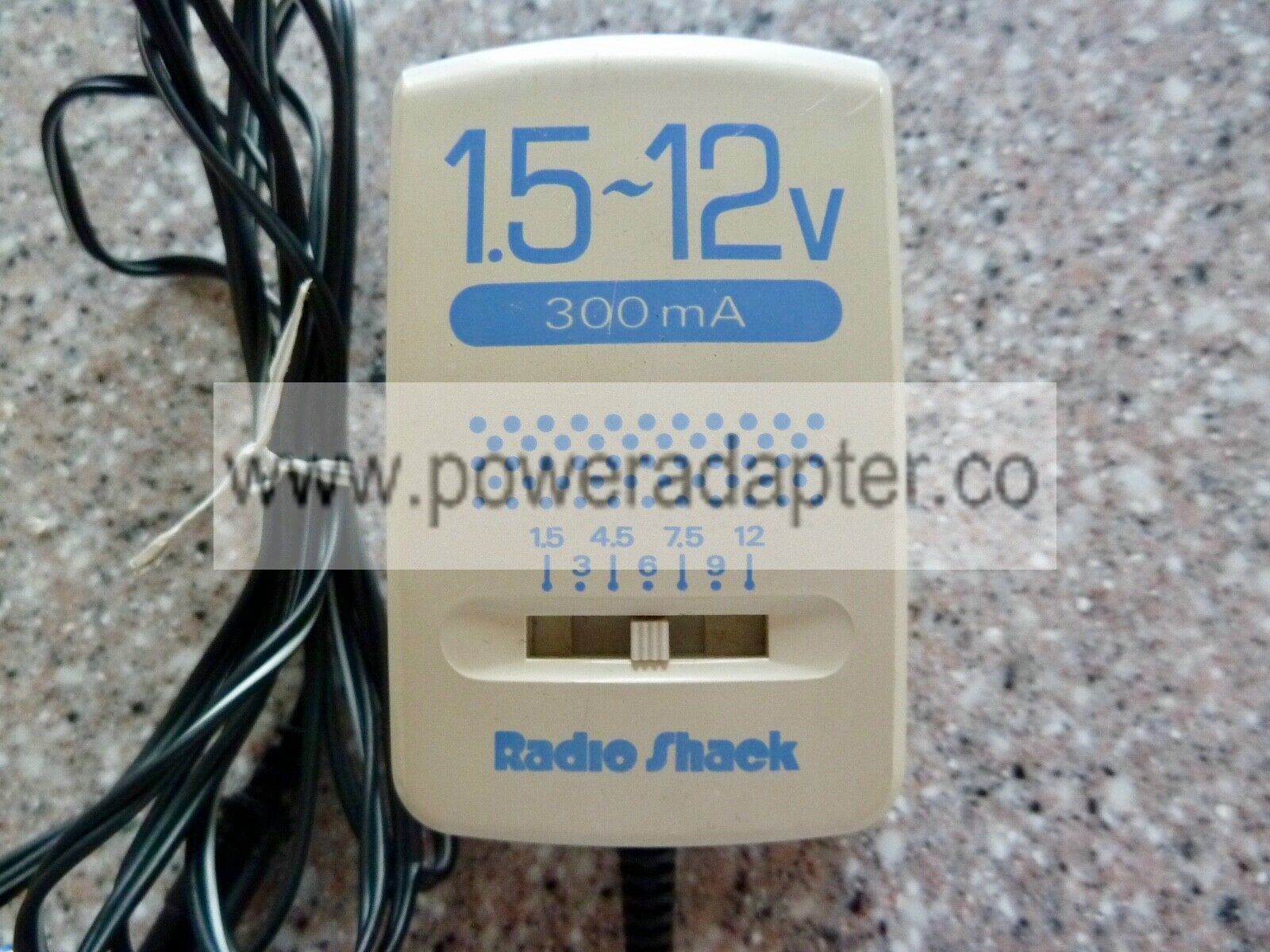 Radio Shack 1.5-12V 300 MA AC-DC Adapter MPN # 273-1662 Type: AC/DC Adapter Output Voltage: 12 V MPN: 273-1662 Bran Radio Shack 1.5-12V 300 MA AC-DC Adapter MPN # 273-1662 Type: AC/DC Adapter Output Voltage: 12 V MPN: 273-1662 Bran