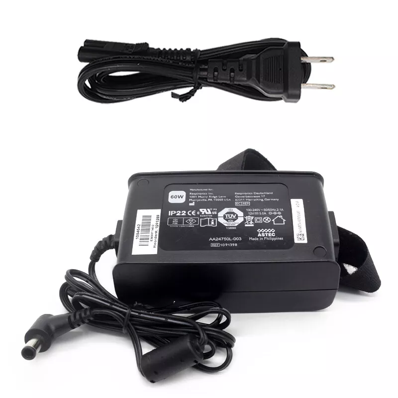 Original Respironics CPAP IP22 AA24750L-003 60W Power Supply AC Adapter Charger Manufacturer Warranty 1 month MPN Does Original Respironics CPAP IP22 AA24750L-003 60W Power Supply AC Adapter Charger Manufacturer Warranty 1 month MPN Does