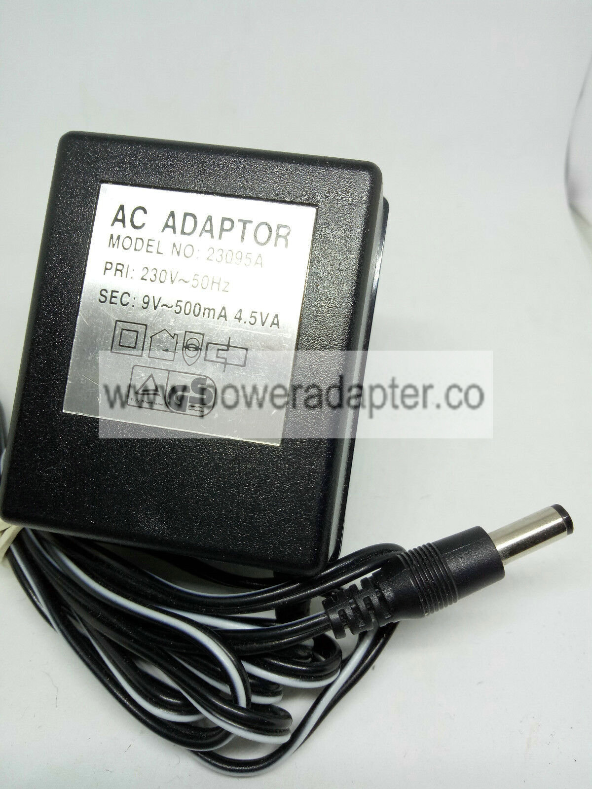 AC Adapter AC-AC Model No 23095A 9V 400mA AC Output 2 pin Euro Plug PSU Power AC Adapter AC-AC Model No 23095A Inpu AC Adapter AC-AC Model No 23095A 9V 400mA AC Output 2 pin Euro Plug PSU Power AC Adapter AC-AC Model No 23095A Inpu